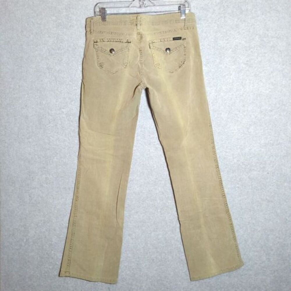 Sanctuary Olive/Moss Green Fine Whale Corduroy Wide Leg Pants 32 Flap‎ Pocket